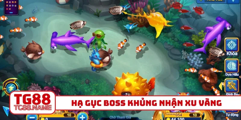 Hạ gục Boss khủng nhận xu vàng