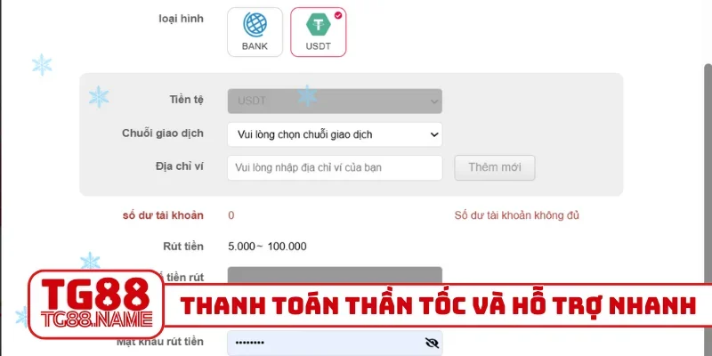 Thanh toán thần tốc và hỗ trợ nhanh
